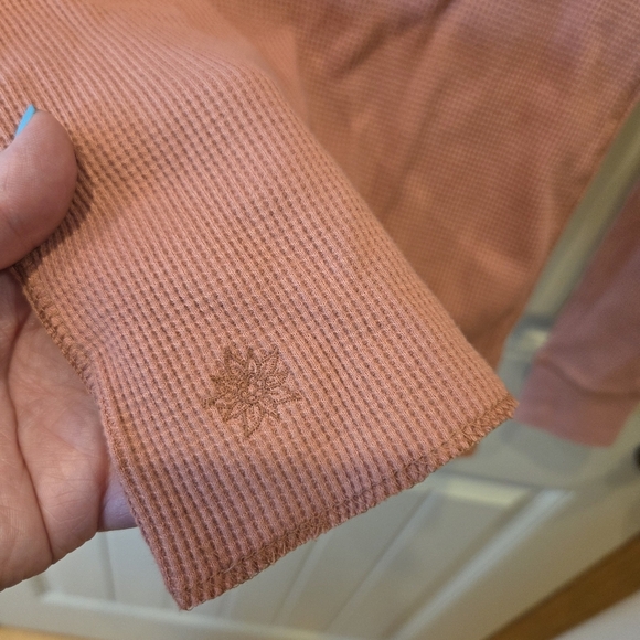 Alpine Design Women's Waffle-Knit Long-Sleeve Shirt in Sedona Clay XS New - Picture 6 of 8